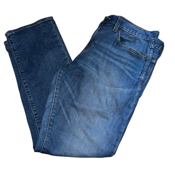 Banana Republic Premium‎ Performance Mens Jeans 33x30 Blue Denim Straight-Leg - Picture 3 of 7